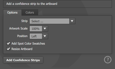 The Options tab The Options tab