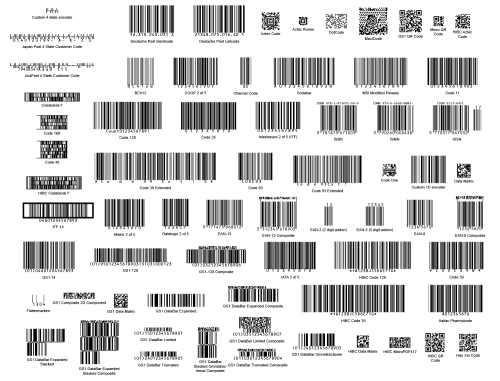 Example barcodes Example barcodes